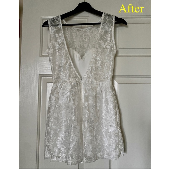 Lulu’s White Lace Romper Jumpsuit Shorts - Picture 2 of 5